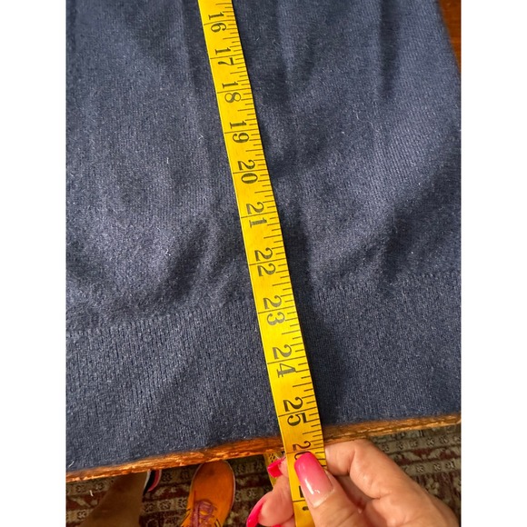 Quince NWT SZ XL True Navy Mongolian Cashmere Turtleneck Sweater   Soft Warm - Picture 11 of 12